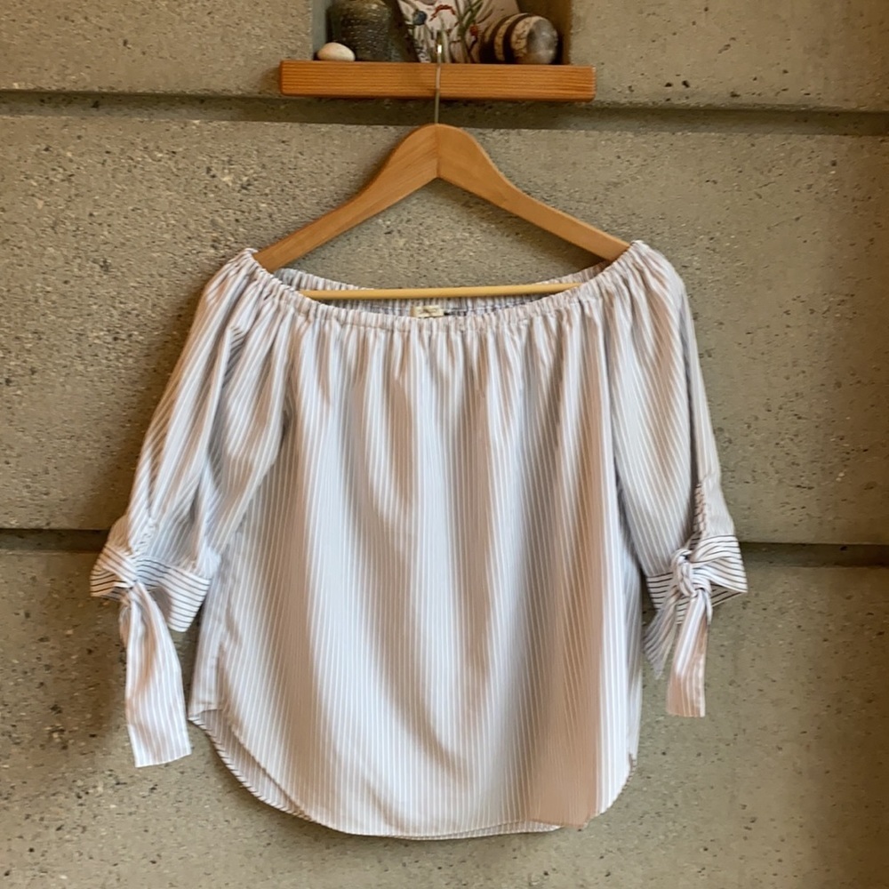 San Joy Off the Shoulder top worn once